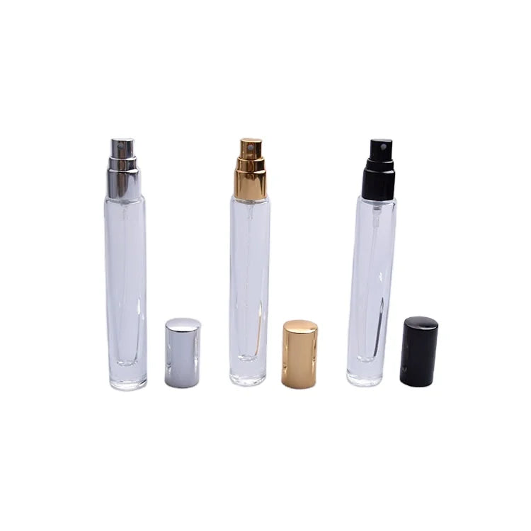 10ml Pocket Size Perfume Glass Refill Bottle with Gold Top