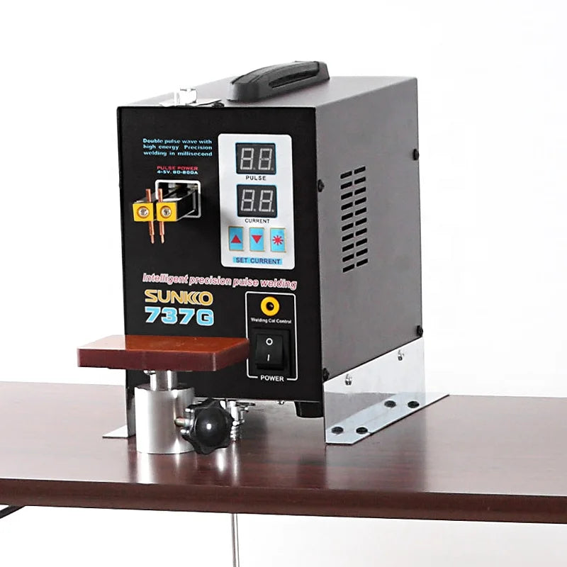 SUNKKO 737G Battery Spot Welder 1.5kw LED Light Spot Welding Machine for 18650 Battery Pack Welding Precision Pulse Spot Welders
