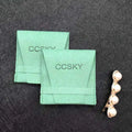 Green Custom Suede Velvet  Jewelry Pouch