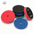 LEADMAX 6 Inch Beveled Shape RO/DA Car Polish Pads With Round Hole Buffing Pads for Car Care Car Cr Detailing