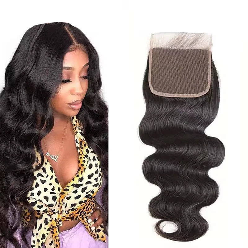 Factory HD Transparent Lace Swiss Lace Brazilian Body Wave  Virgin Human Hair 4x4 5x5 6x6 Hd Lace Closure With Baby Hair