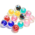 16mm Half Hole Round Acrylic Beads Inner Color for Earrings Bracelets Necklace Making Accessories