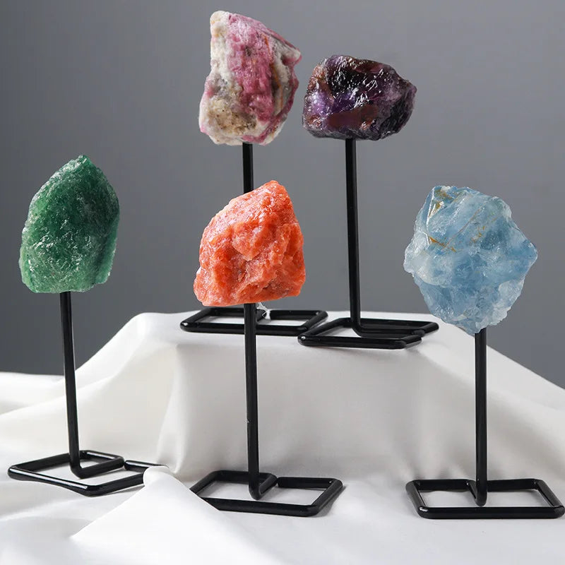 Wholesale Carved Crystal Quartz Rough Healing Stones Holder Irregular Gemstone Raw Stone Ornaments