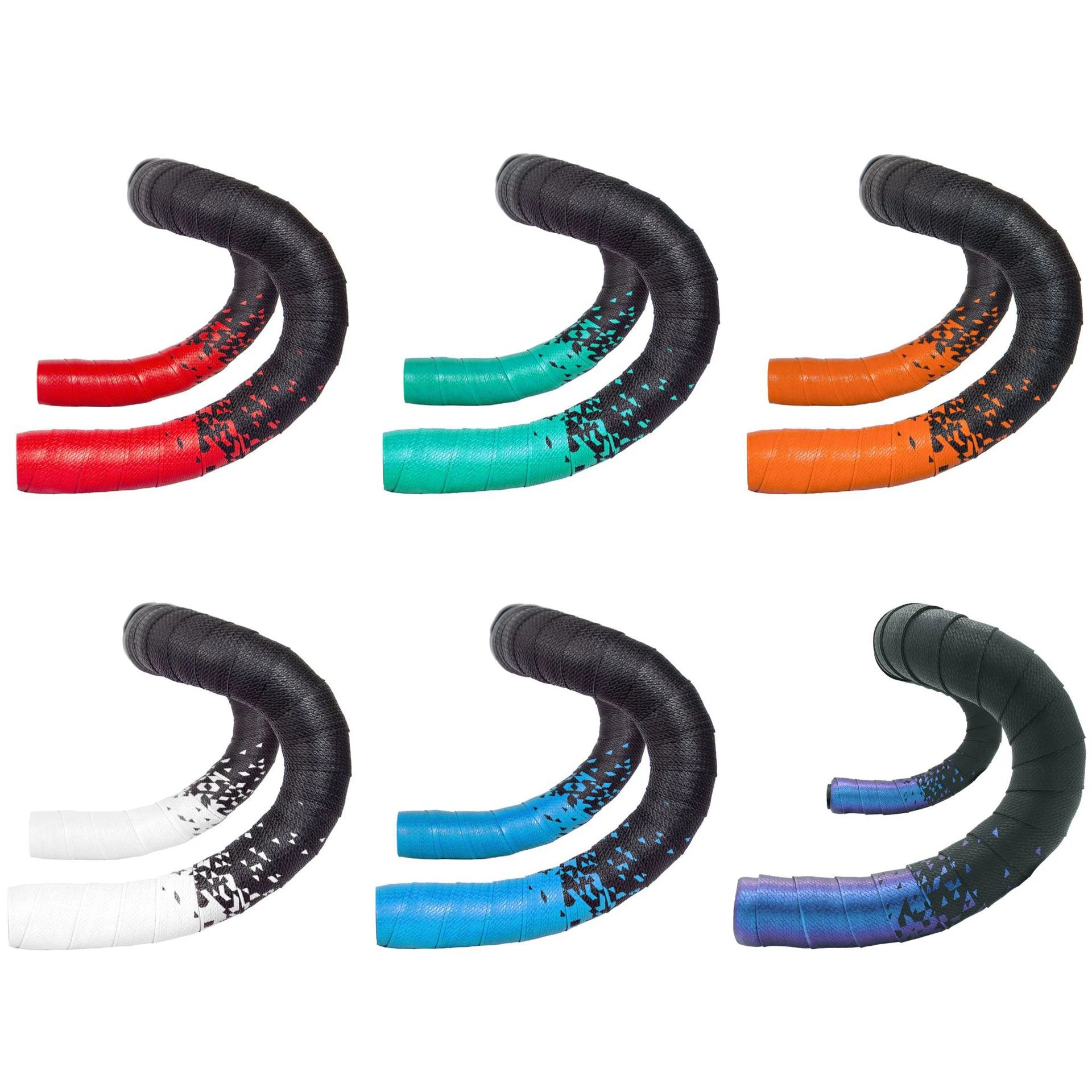 Dual-Color EVA Bicycle Handlebar Tape Comfortable Non-Slip Damping Sweat Breathable Cycling Bar Wraps Anti-Slip for Road Bike