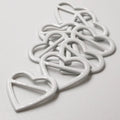 DIY Accessories Nylon Coated Bra Slider Heart Shape Bra Ring and Slider