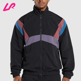 Custom Men's Plus Size 100% Nylon Canvas Waterproof Breathable Windbreaker Windproof Zip Side Pockets Reversible Quick Jacket