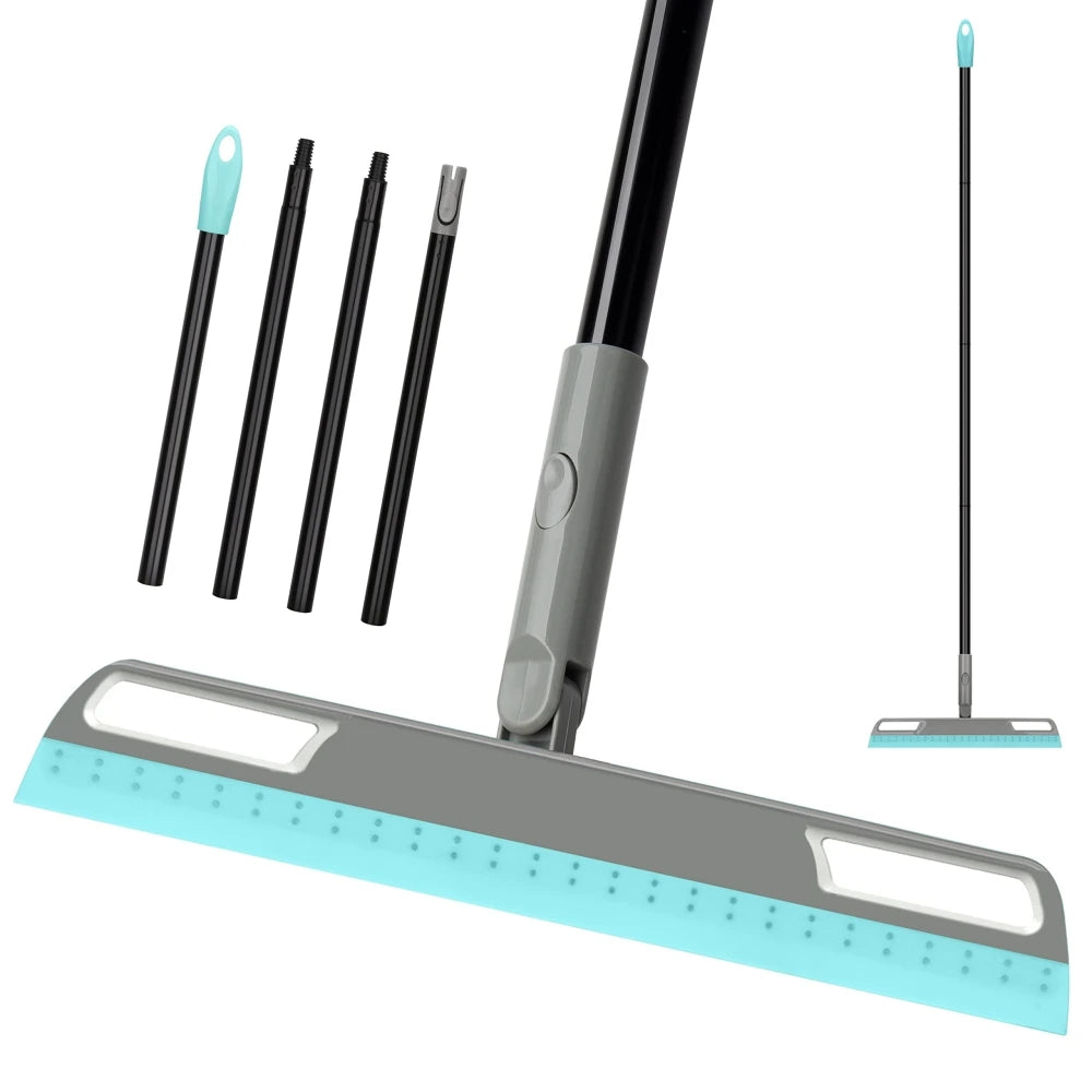 Multifunction Magic Silicone Broom Floor Squeegee Broom with Long Handle Pet Hair Removal