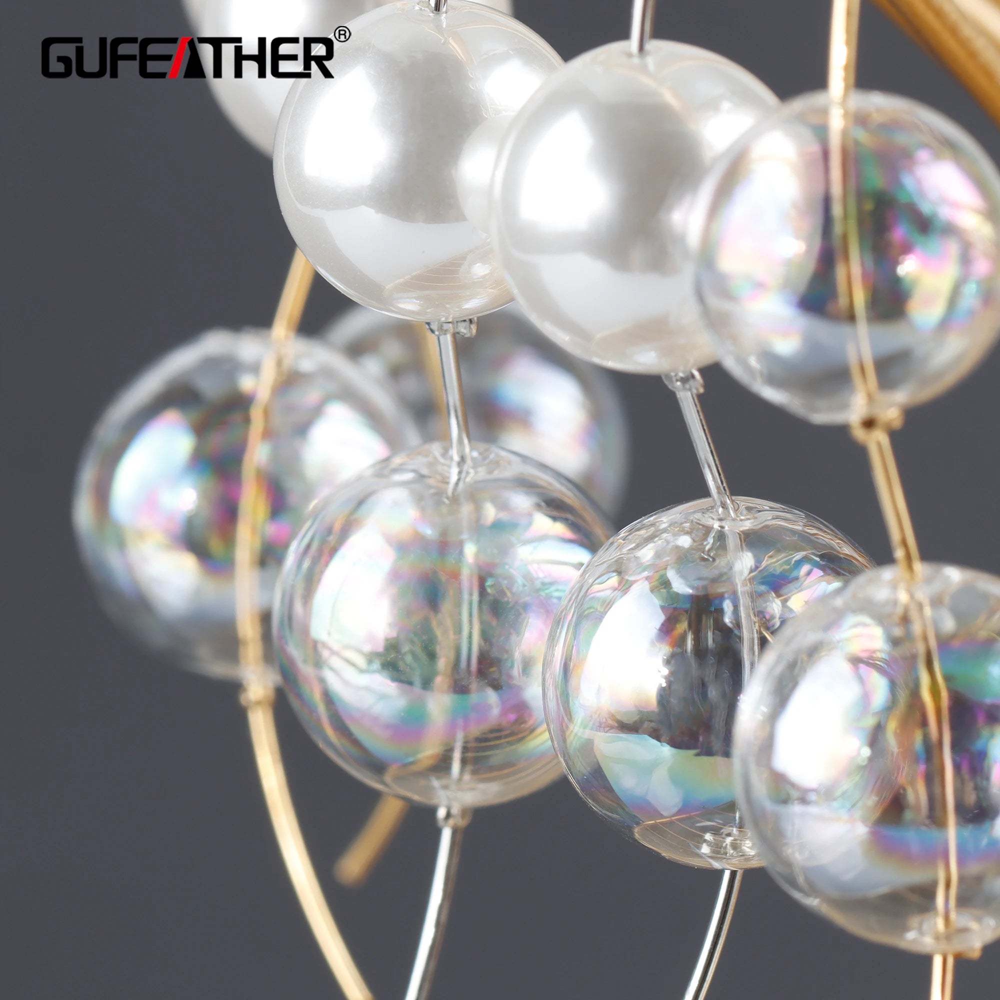 18K Gold Rhodium Plated M1074 Handmade Glass Beads DIY Pendants & Jewelry Findings 6pcs/Lot Jewelry Accessories Accessory