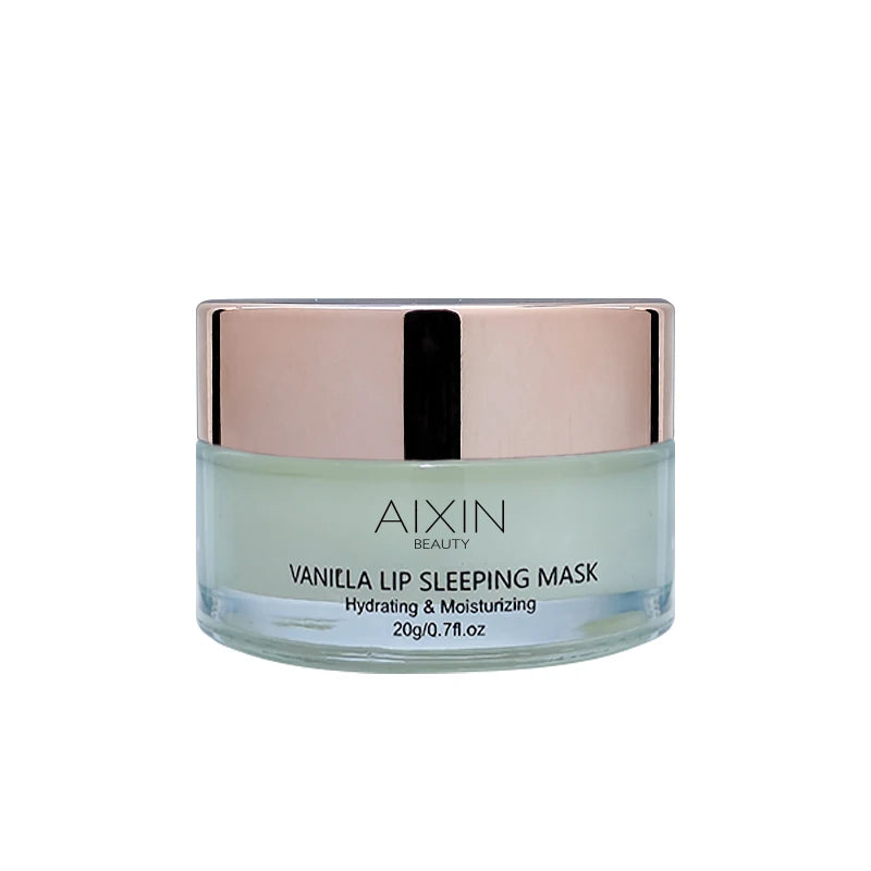 Aixin Private Label 15g Lip Plumping Mask Nourish Hydrate Fills in Lip Lines Vitamin C Sleeping Mask Vanilla Lip Mask