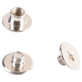 Ivoduff Nickel Plated Blinding Post Chicago Nail Screw Rivet for DIY Leather Craft Belt or Books