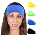 Women's Headbands Elastic Hair Bands Workout Running Turban Headwrap Non Slip Sweat Yoga Hair Wrap for Girls