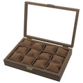 Retro Dark Walnut Veneer Series Wooden Jewelry Bracelet Watch Jewellery Organizer Box