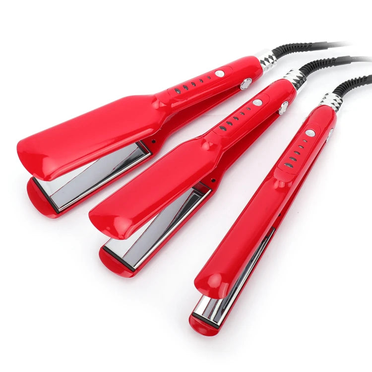 Flatiron Vendors Hair Straightener Glitter Ceramic 460 Degrees Ceramic Titanium 455 Hair Curling Iron 2 in 1 Flat Iron
