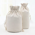 Wholesale Organic Round Bottom Cotton Linen Candle Cup Packing Bags Logo Printed Reusable Muslin Drawstring Gift Candle Pouch
