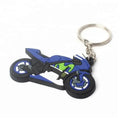 Giveaways Key Rings Tags Chains Design Custom 3D Motorcycle Logo Plastic Rubber Keychains for Gifts
