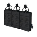 TOPTACPRO Laser Cut 500D Cordura Nylon Mag Carrier Triple Magazine Pouch for 5.56mm Magazine