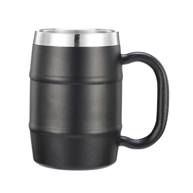 Custom Stainless Steel Double Wall Vacuum Beer Cup Mug with Handle