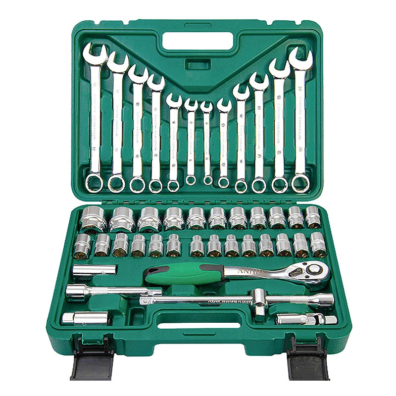 OEM ODM 44PCS Diy Tools Set 1/2"Dr Socket Ratchet Wrench Handle Convenient Tool Box