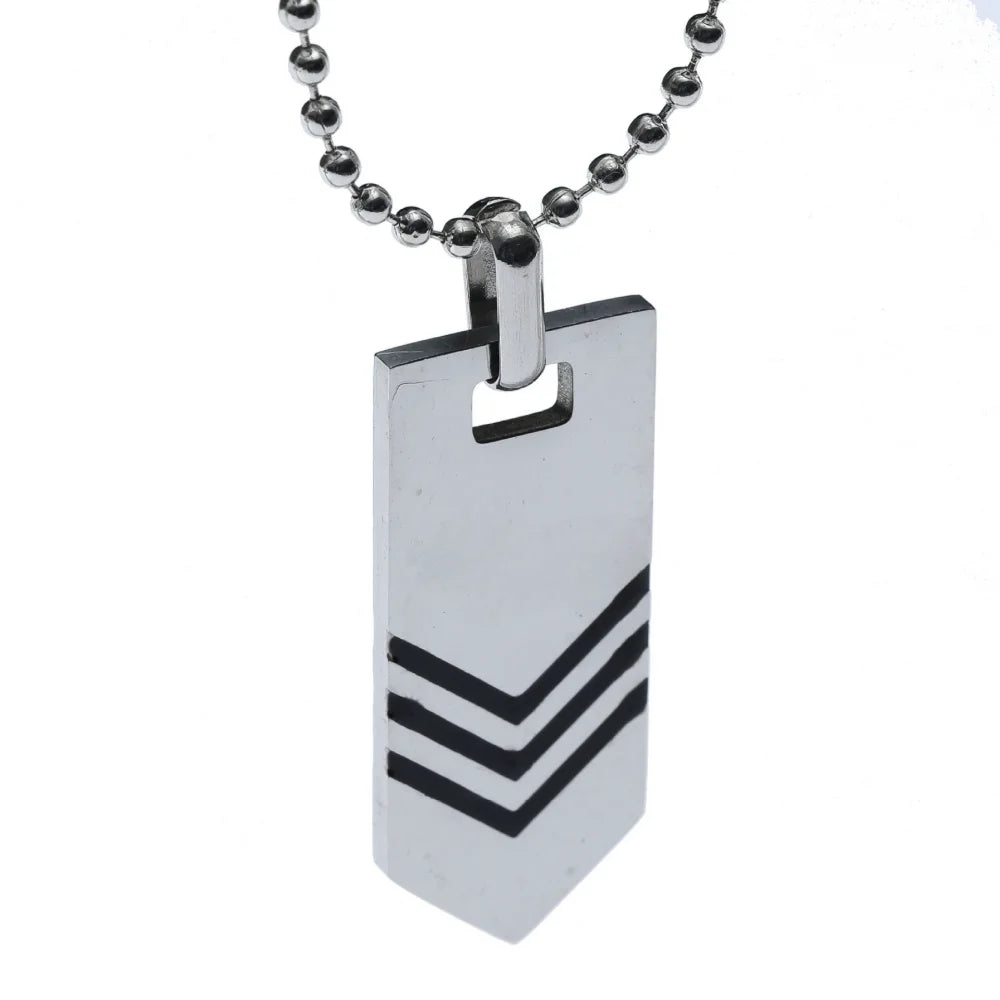 Hip Hop Fashion Bijoux En Acier Inoxydable Men Necklace Fashion Hip Hop Stainless Steel Arrow Pendant De Collares Para Hombre