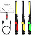 Portable COB Work Lamps Magnetic Base Dimmable LED Rechargeable Road Workshops Flashlight Car Repair Bright Light DC Office Use