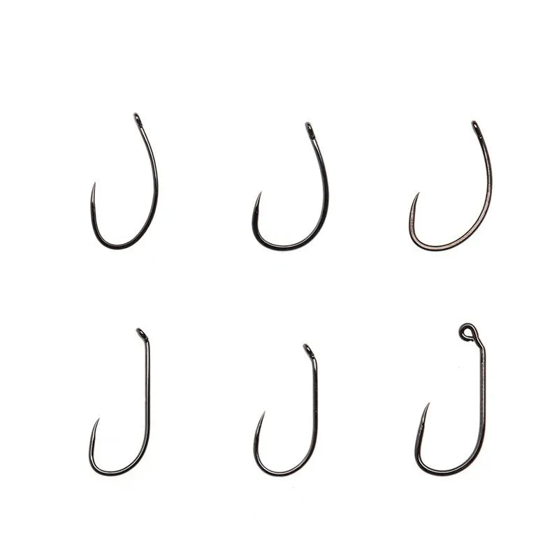 High Carbon Steel Fly Fishing Hook Barbless 4#~20#  Dry Streamer Wet Caddis Trout Fly Tying Hook Material Fishhooks Fishing Gear