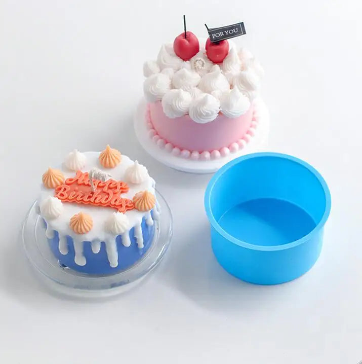 HY 4 Inch Silicone Mini Cake Molds for Muffin