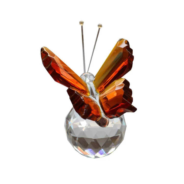 Zhejiang Wholesale Mini Crystal butterfly Ornaments Crystal Glass 3d butterfly Model for Wedding Decoration