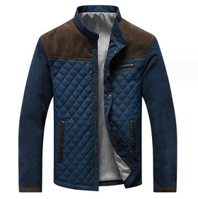 Wholesale Casual Coat Zipper Pocket Stand Collar Big Size Jacket Men Fashion Long Sleeve Jackets