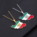 BINSHUO Wholesale Middle Eastern Jewelry Stainless Steel Gold Plated Colorful Oil Drop Enameled Iran Map Shaped Pendant Necklace