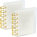 A7 Acrylic Notebook Binder with 6- Ring Transparent Plan Clip 90-Tiled Metal Ring Modern Style