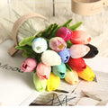 Good Quality Factory Direct Sale PU Tulip Artificial Flower Wall-Eco-Friendly Lifelike Multi-Colors Home Decoration Father's Day