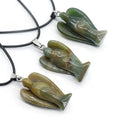 Huiying Chinese Indian agate pendant necklace healing crystal natural agate angel stone jewelry