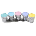 Good Quality Hand Paint Craft 3d Artifical Metal Bucket Design Resin Cabochon Charms for Keychain