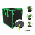Hot Sale Square Grow Bag for Home Garden Use Black and Green Edging Felt Planting Bag Garden Grow Bag