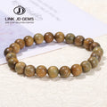 JD Vintage Buddha Mala Meditation Prayer Bangles Wooden Jewelry 6mm 8mm 10mm Green Sandalwood Round Bead Trendy Unisex Bracelet