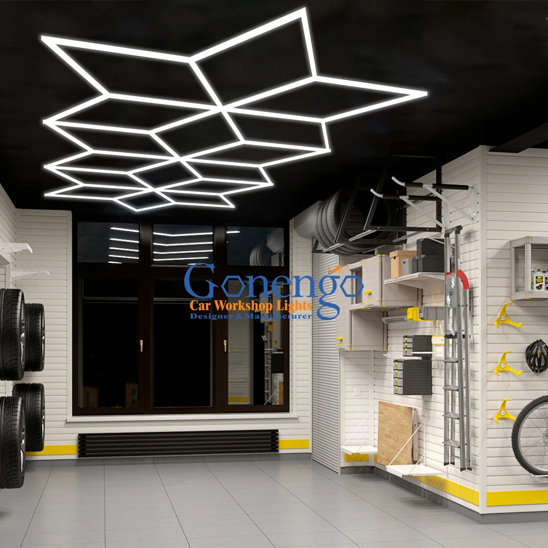 Best Selling 5586Mm*2439Mm Automobile Exhibition Car Garage Led Snowflake Light