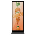 70" 4K Android Full Screen Floor Standing Digital Signage Kiosk with 3840x1440 LCD Edge Less Display for Shopping Mall