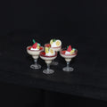 1/6 1/12  Doll House Simulation Miniature Mini Fruit Lemon Ice Cream Toy Cup Model Decor