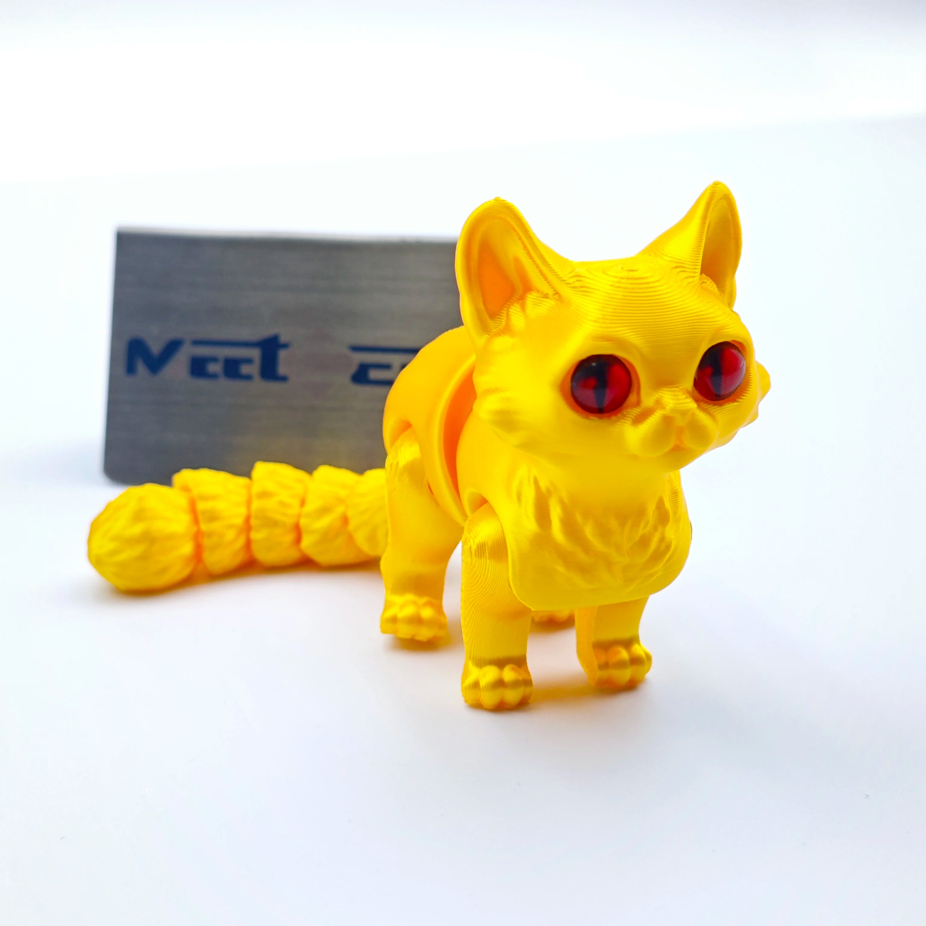 Customised 3D Printed Cat Toys Cute and Flexible Articulated Cat 3D Models Machining Services Product