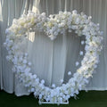 B-HFA013 Wholesale Artificial Heart Arch with Flowers Arch Flower Backdrop Wedding Artificial Heart Shaped Flower Arch Decor