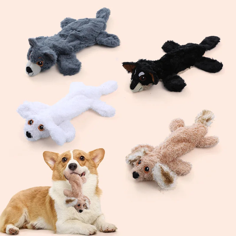 Popular Plush Shell Pet Chew Toys for Dogs Puppy Shapes with Soothing Voices Self-Entertaining Companion Chew Toys
