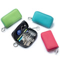 Top Grain Cow Leather Home Keys Car Keys Purse Zipper Keys Holder Wallet