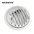 Venetian Vent 316 Stainless Steel Round Louvered Vent Cover 4 Inch 5 Inch High Mirror Polish Air Vent Cover Yacht RV Accessories