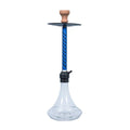 China Design Custom logo Blue Amy Hookah Price Creative Shisha Set Smoking Stainless Steel Hookah Set Fumo