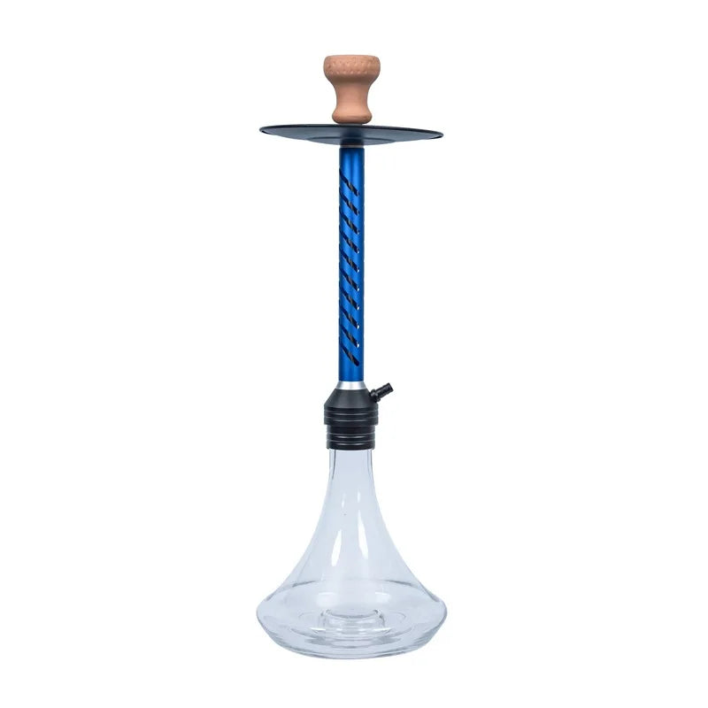 China Design Custom logo Blue Amy Hookah Price Creative Shisha Set Smoking Stainless Steel Hookah Set Fumo