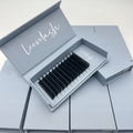 Wholesale Matte Black Volume Cashmere Silk Lash Extension Trays Individual Handmade PBT Lash Trays Eyelash Extensions