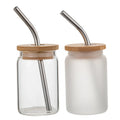 3.5oz Mini Borosilicate Glass Beer Stein Transparent High-End Home Use Model for Mini Beers with Bamboo Lid