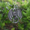 Vintage Gothic Flying Dragon Zinc Alloy Link Chain Pendant Necklace for Men Women Wedding & Party Jewelry Classic Accessories