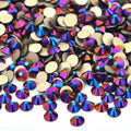 Wholesale 16 Facet Flatback Glass Non Hotfix Rhinestone Non Hotfix Rhinestone for Nail Flat Back Hot Fix Rhinestones