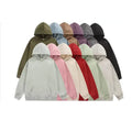 Wholesale Luxury Custom Heavyweight Oversized Hoodie Manufacture Heavy 100% Polyester Suede Hoodie